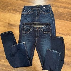 Lot of Two Pair, Silver Jeans